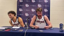 Drew Timme and Anton Watson give their thoughts on Gonzaga's win over Santa Clara