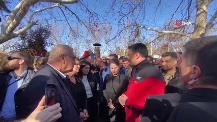 Alman bakanlar depremin merkezi Pazarcık'ı ziyaret etti