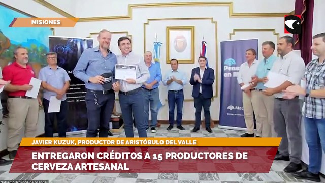 Entregaron créditos a 15 productores de cerveza artesanal