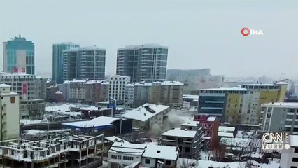 7,6'lık deprem böyle yıktı! Drone kamerasıyla görüntülendi