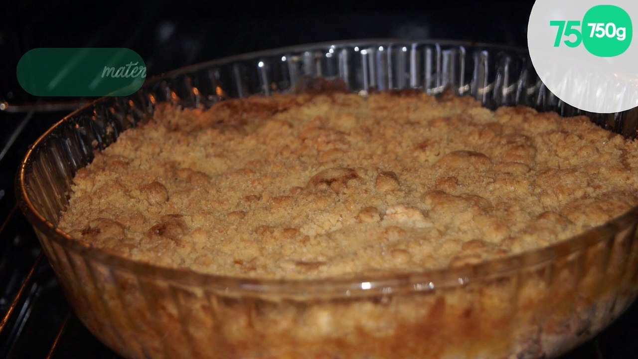 Crumble aux pommes aux notes de vanille