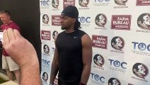 FSU's Kalen DeLoach speaks after second day of spring practice