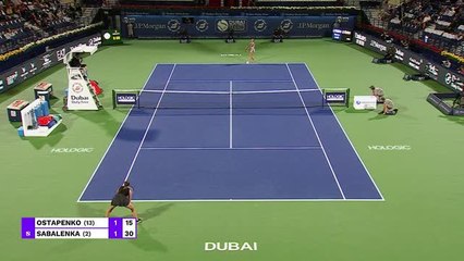 Dubaï - Sabalenka sort Ostapenko