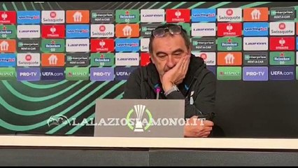 Cluj Lazio, la conferenza di Sarri.