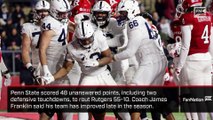 Penn State Coach James Franklin Recaps 55 10 Win Over Rutgers