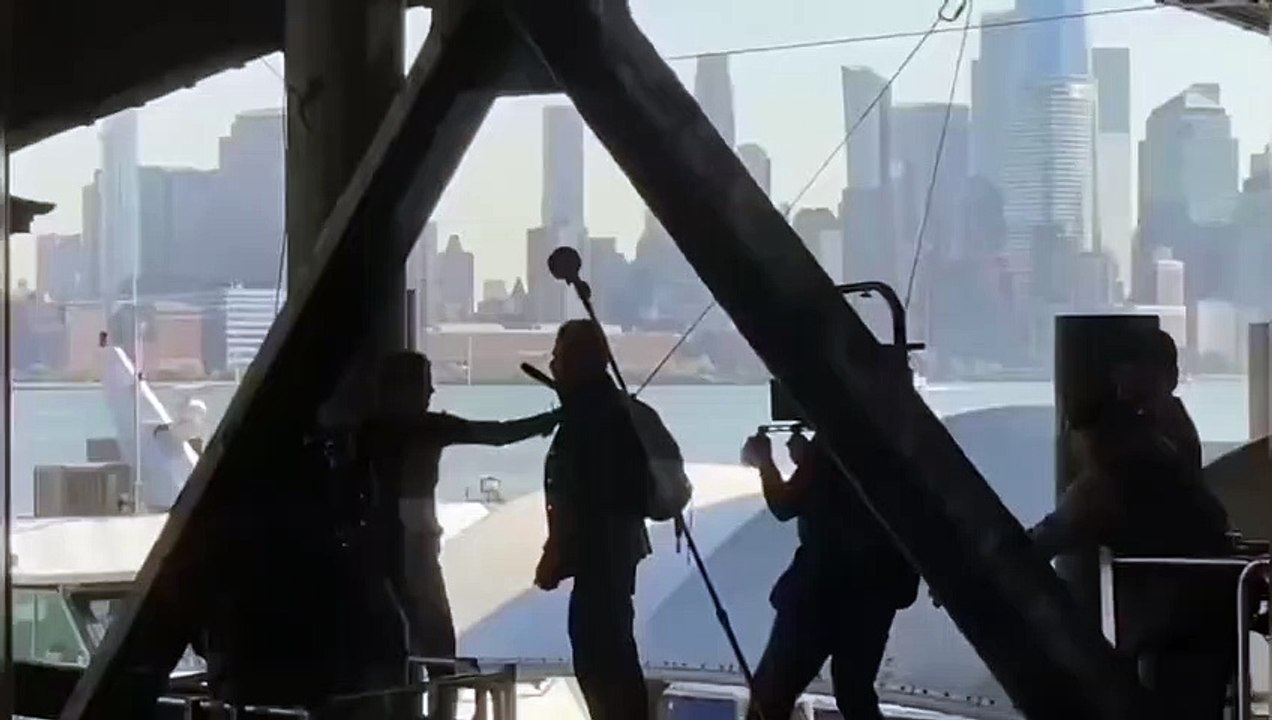 Gravações de The Walking Dead: Dead City com Maggie e Negan brigando