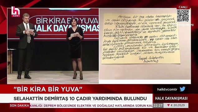 Selahattin Demirtaş ve Başak Demirtaş, dayanışma kampanyasına 10 çadırla katıldı.