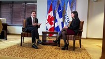 Justin Trudeau rencontre Catherine Fournier à l'hôtel de ville
