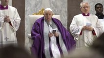 El papa en la misa de Miércoles de Ceniza: 