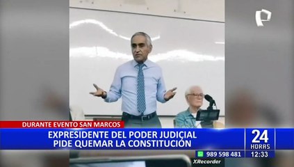 Duberlí Rodríguez, expresidente del PJ: "Hay que quemar la Constitución"