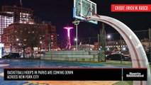 DAILY COVER BASKETBALL HOOPS ARE DOWN ALL AROUND NEW YORK CITY