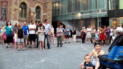 Funny Street Artist in Montreal