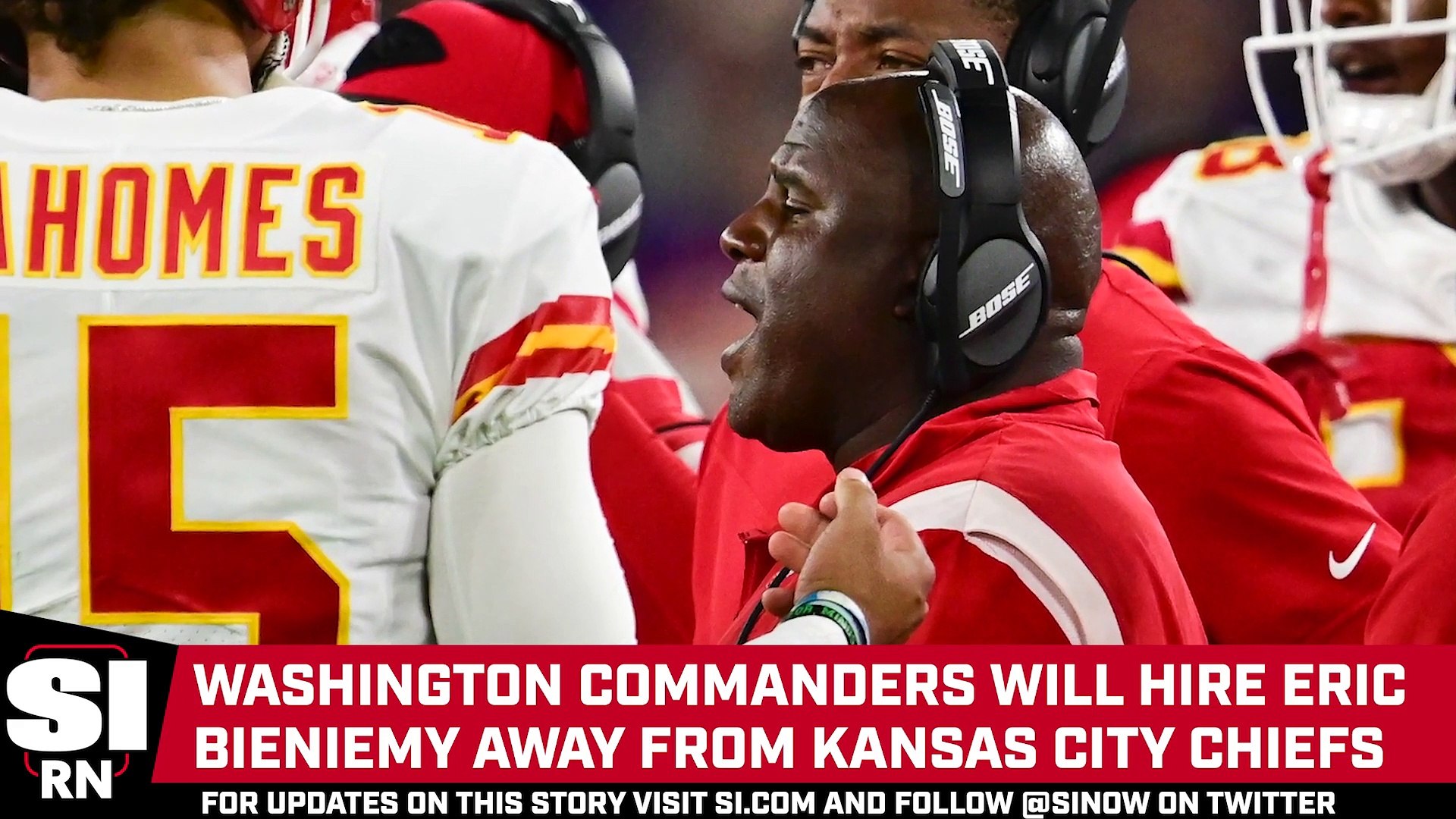 Commanders Hire Chiefs' Eric Bieniemy as OC - video Dailymotion