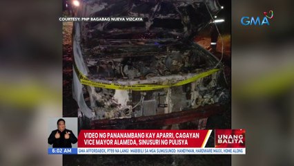 Video ng pananambang kay Aparri, Cagayan Vice Mayor Alameda, sinusuri ng pulisya | UB