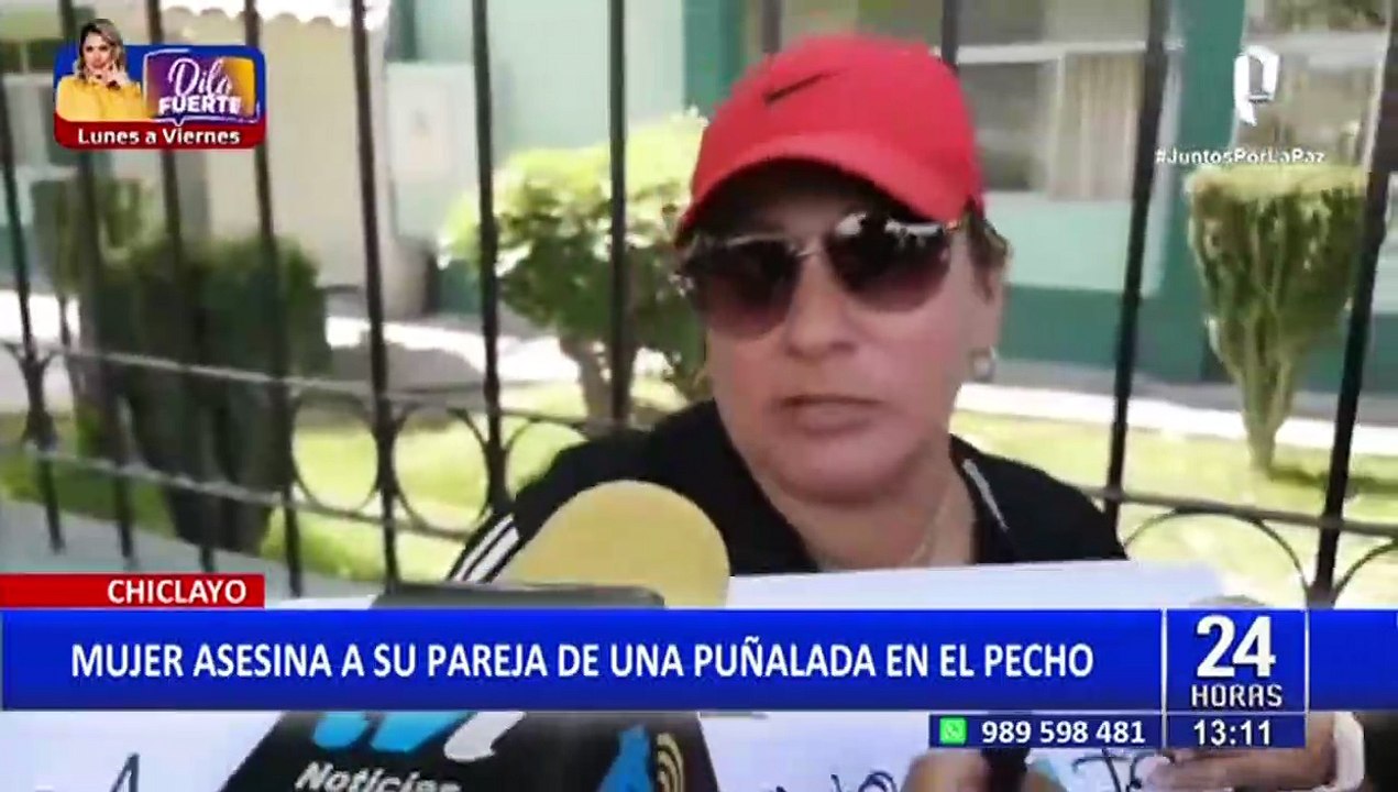 Chiclayo: Mujer asesina a su pareja de una puñalada en el pecho