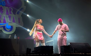 Virgínia bebe 'shot' em palco de show em BH e recebe homenagem de Zé Felipe: ‘me ajudou durante a crise de ansiedade’