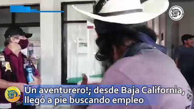 ¡Un aventurero!; desde Baja California, llegó a pie a Coatzacoalcos buscando empleo