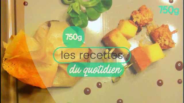 Aumônière d'Automne: Ris de veau laqué, salsifis et girolles. Sauce au vin de noix