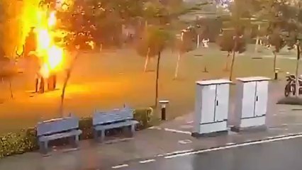 Raio atinge grupo e mata uma pessoa em parque na Índia; veja o vídeo