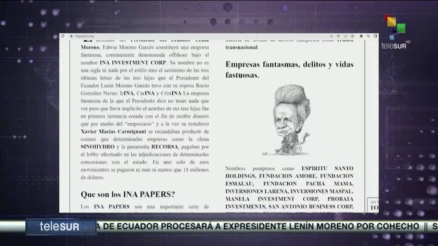 Expresidente Lenín Moreno y familiares serán procesados en Ecuador por el caso Ina Papers