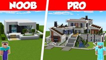 Minecraft NOOB vs PRO MODERN RV HOUSE BUILD CHALLENGE in Minecraft  Animation