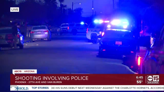Shooting involving police being investigated near 27th Avenue and Van Buren