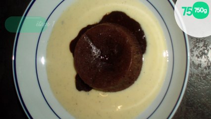 Coulant au chocolat et sa crème anglaise