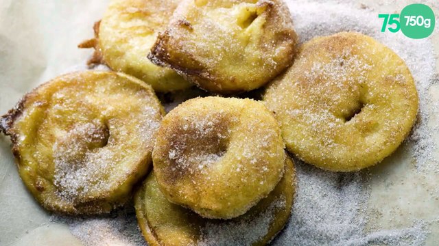 Beignets aux pommes et Calvados