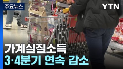 물가 고공행진에 가계 실질소득 2분기 연속 감소 / YTN