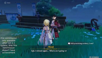 Genshin Impact | Archery Demonstration (Commission Quest) Guide