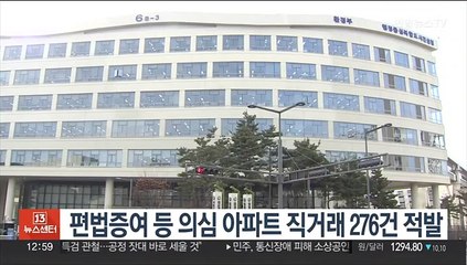 편법증여 등 의심 아파트 직거래 276건 적발