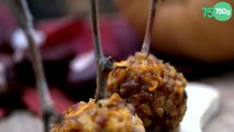 Boulettes d'automne (veau/ butternut et chapelure de châtaignes)