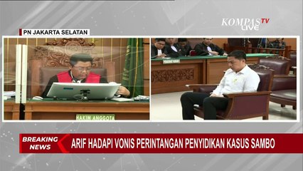 Jelang Pembacaan Vonis, Begini Ekspresi Arif Rachman Arifin!