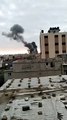 لحظة قصف طيران الاحتلال الإسرائيلي يقصف مواقع في قطاع غزة