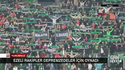 Kocaelispor ile Sakaryaspor depremzedeler için oynadı