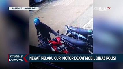 Nekat! Pelaku Curi Motor Dekat Mobil Dinas Polisi