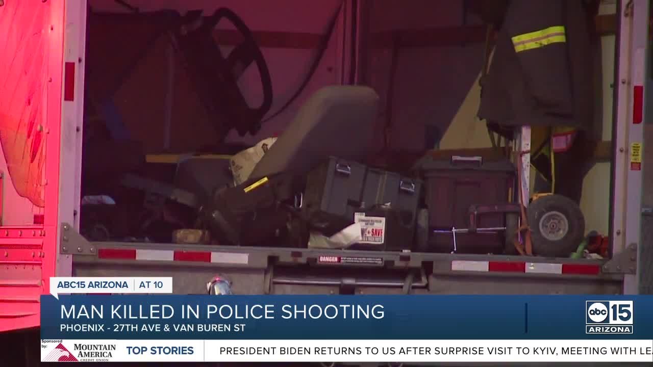 Man dies from injuries after shooting with police near 27th Ave and Van Buren