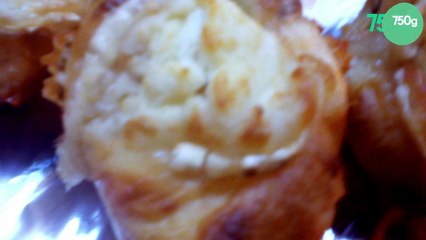 Muffin saumon et chèvre