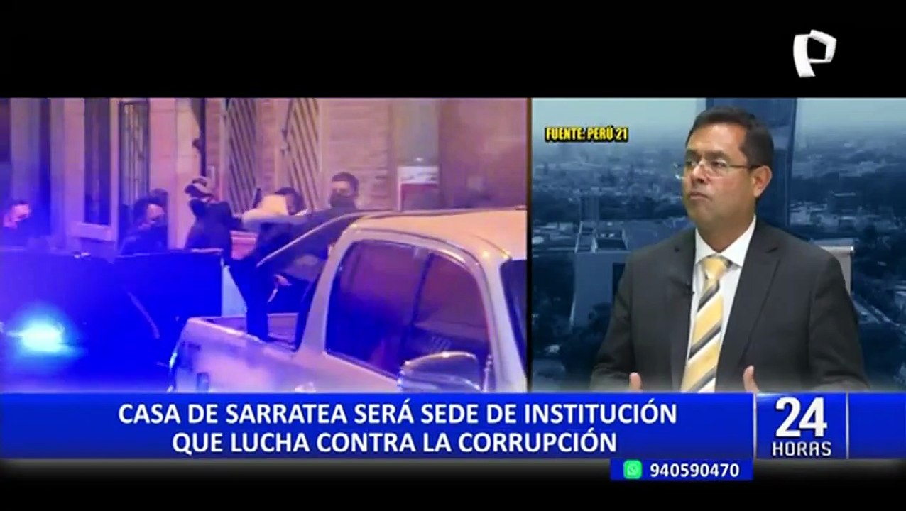Ministro José Tello: "Casa de Sarratea será sede de institución que lucha contra la corrupción"