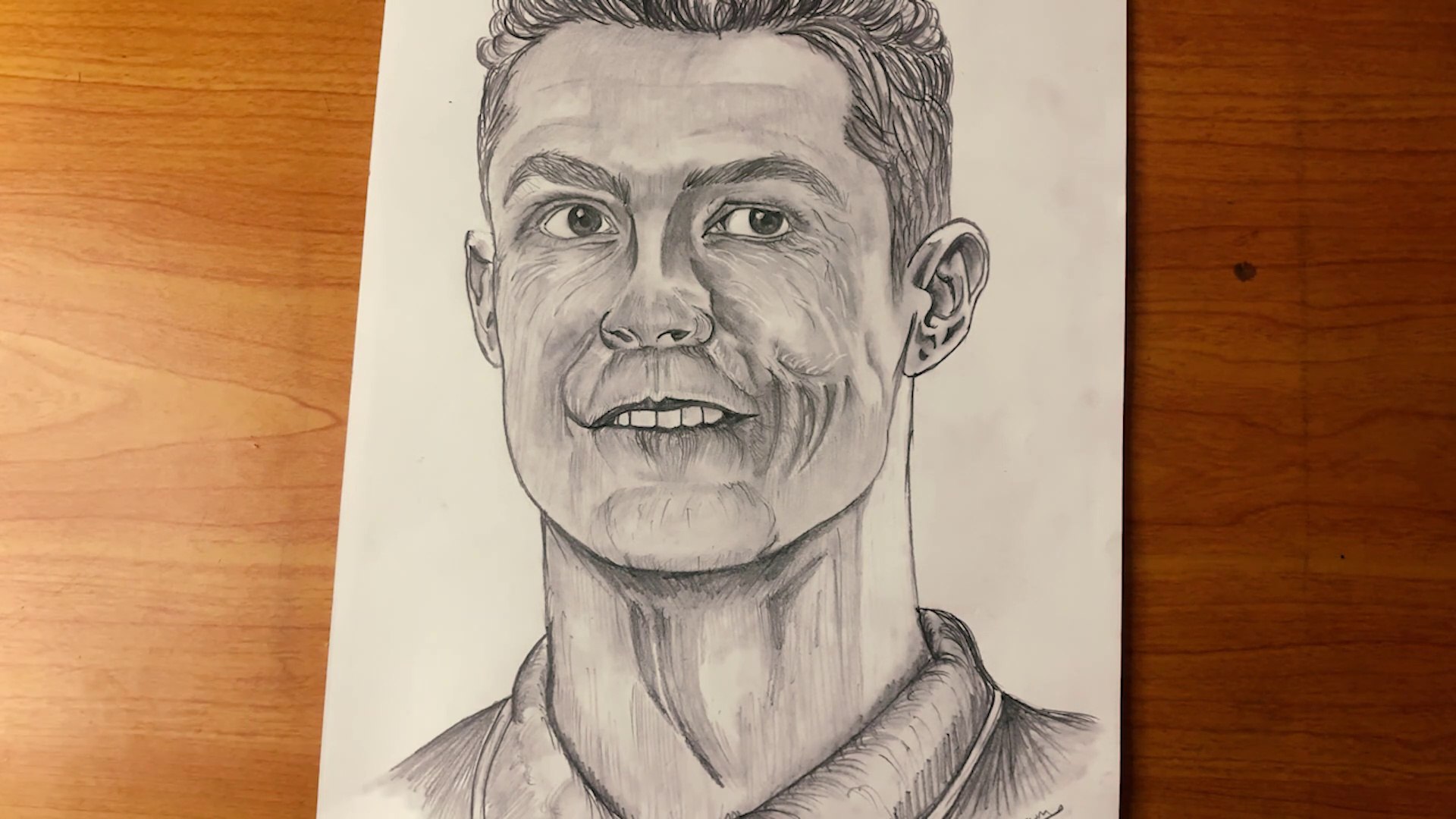 Cristiano Ronaldo Easy Pencil Drawing