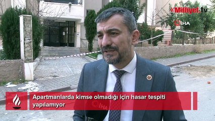 Apartmanlarda kimse olmadığı için hasar tespiti yapılamıyor