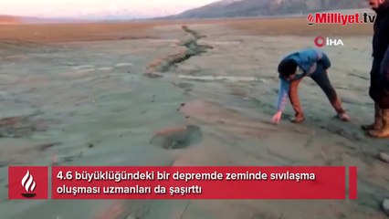 4.6 büyüklüğündeki bir depremde zeminde sıvılaşma oluşması uzmanları da şaşırttı