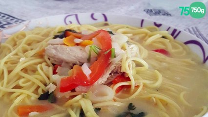 Ramen thaï au poulet