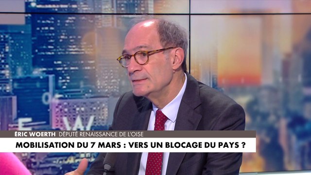 Éric Woerth : «Bloquer le pays c'est une drôle d'idée», à propos du 7 m ars