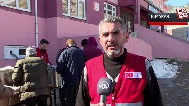 Türk Kızılay, kırsal mahallelerde yemek hizmetini sürdürüyor