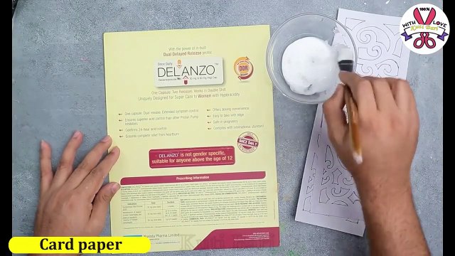 Cardboard Table lamp making __ Lighting lamp corner Flower vase __ Paper Lighting lamp making