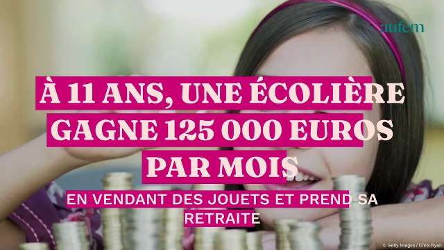 A 11 ans, une écolière gagne 125 000 euros par mois en vendant des jouets et prend sa retraite