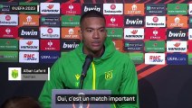 Lafont : “Vivre l'instant présent et jouer le match à fond”