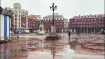 La nieve se deja ver en las capitales de provincia de Zamora, Valladolid y Salamanca