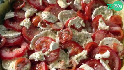 Tarte tomate mozzarella maison